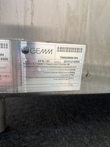 1355147-4 Stainless steel refrigerator - GEMM EFN/01