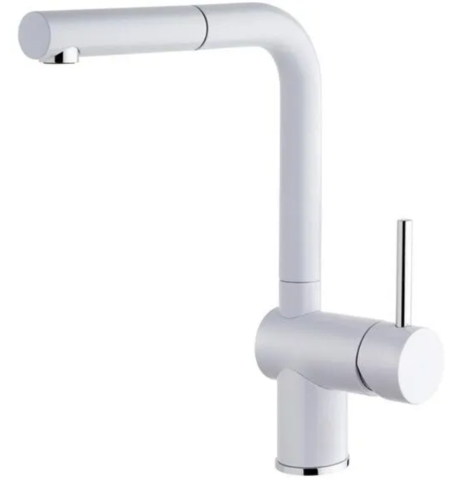 1387628-1 Blandare - iCrolla Venedig vit, utdragbar pip, 6977 BSV B