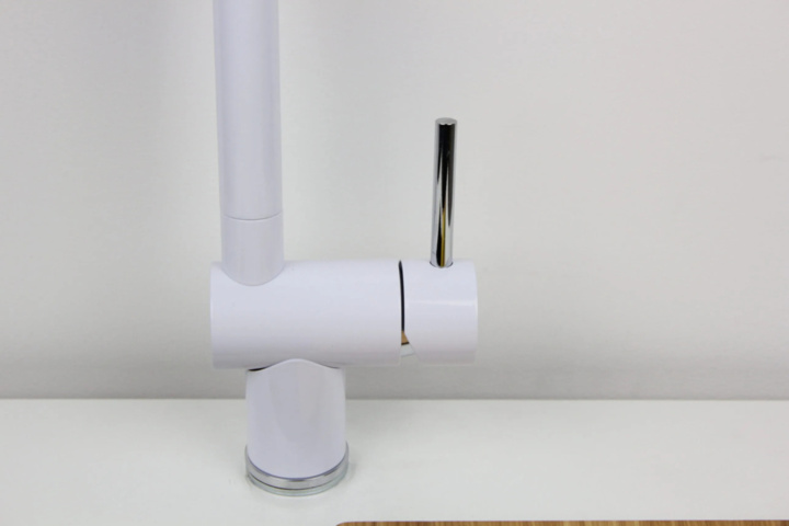 1387639-5 Mixer - iCrolla Bologna, single lever, white glossy, 6970 BI