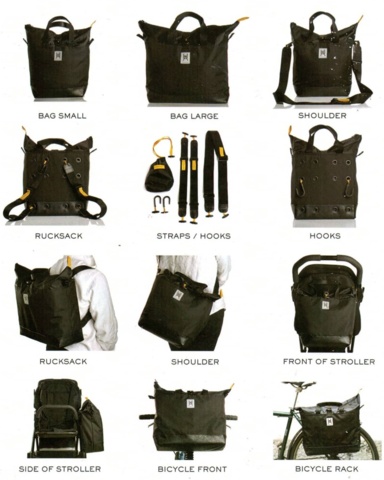 1387738-2 4 st HAHA multifunktionell väska - Frakt ingår