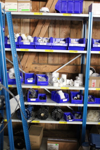 1368373-11 5 st hyllsektioner med reservdelar för spabad