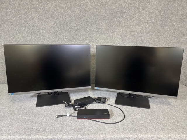 1386814-1 IPS monitors 27" x2 units - Samsung - incl. docking station