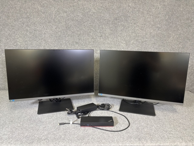 1386814-17 IPS monitors 27" x2 units - Samsung - incl. docking station