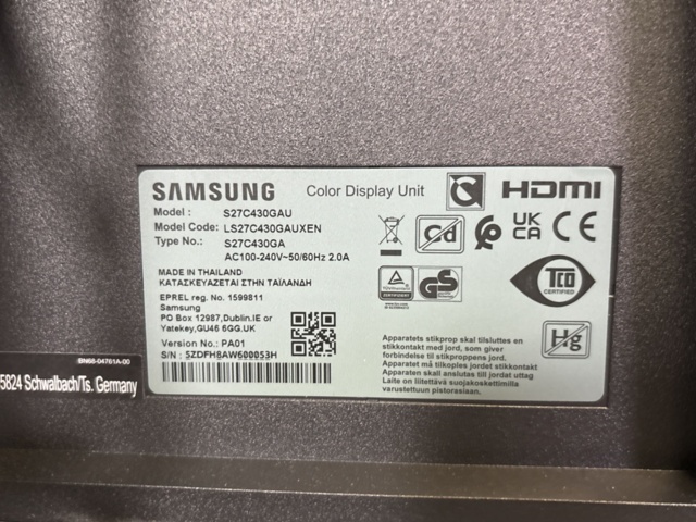 1386814-7 IPS monitors 27" x2 units - Samsung - incl. docking station