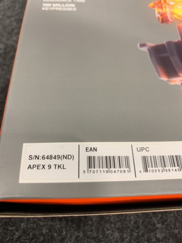 1382124-3 Gaming keyboard Steelseries Apex 9 TKL (black)