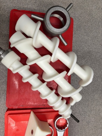 1356426-2 Meat grinder - MADO Ultra on roller stand