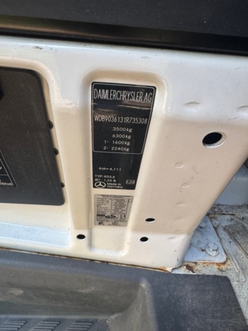 1199504-17 Mercedes-Benz Sprinter 316 CDI Chassi Cab Automatisk, 156hk, 2005