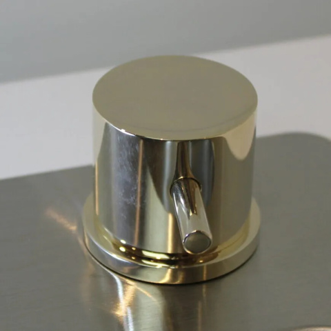 1389384-1 Diskmaskinsavstängnig - iCrolla, 35 mm, blank mässing