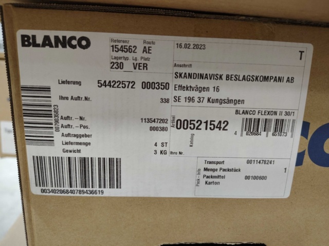 1389432-3 Waste sorting - Blanco Flexon II, 19 L