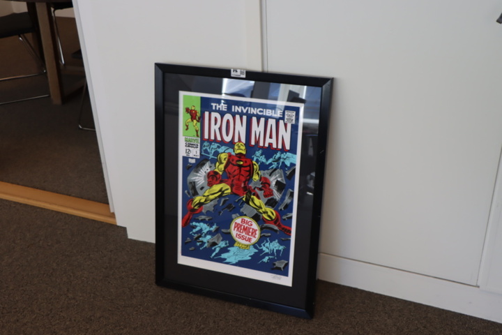 1174509-4 Painting "Iron Man" signed Stan Lee with certificate