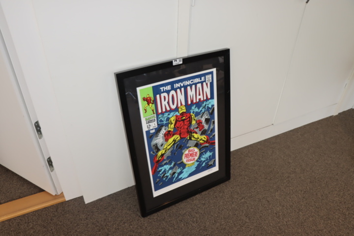 1174509-2 Painting "Iron Man" signed Stan Lee with certificate