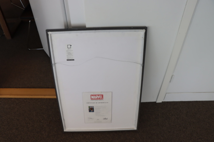 1174509-9 Painting "Iron Man" signed Stan Lee with certificate