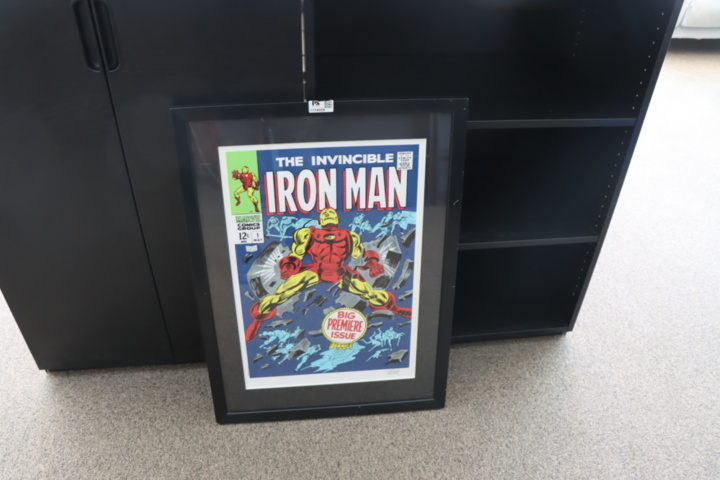 1174509-10 Painting "Iron Man" signed Stan Lee with certificate