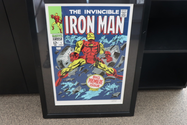 1174509-1 Painting "Iron Man" signed Stan Lee with certificate