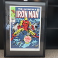 1174509-13 Painting "Iron Man" signed Stan Lee with certificate