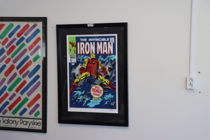 1174509-12 Painting "Iron Man" signed Stan Lee with certificate