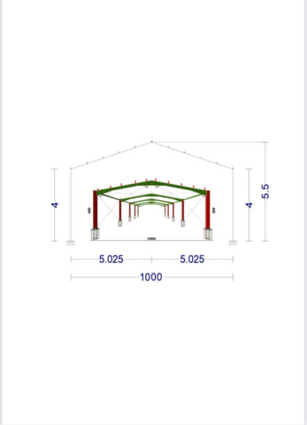 1389584-4 Stålhall / Hallstomme 200 kvm