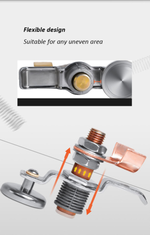 1389732-3 4 pcs Magnetic welding clamps & earth clamps – MWGC1-200F3, 200A, 30 kg - Free shipping