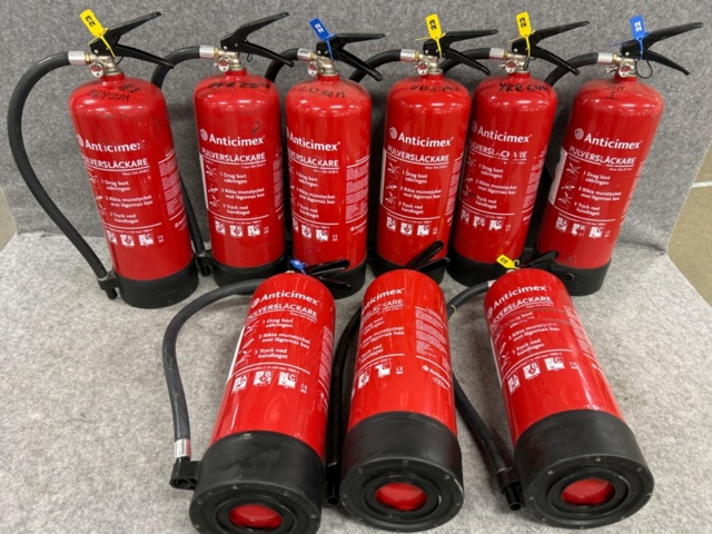 1366813-1 Pulversläckare Anticimex 9st