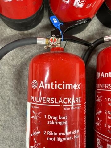 1366813-5 Pulversläckare Anticimex 9st