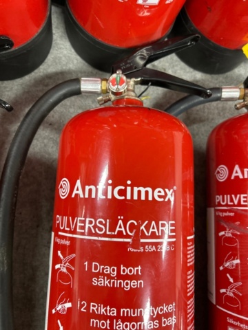 1366813-6 Pulversläckare Anticimex 9st