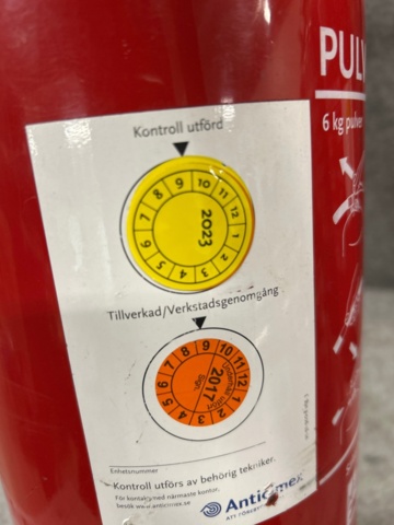 1366813-8 Pulversläckare Anticimex 9st