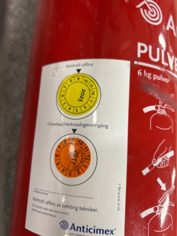 1366813-11 Pulversläckare Anticimex 9st