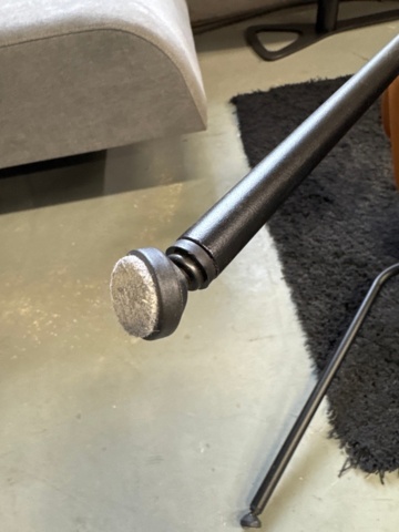 1390078-7 Slim stol med armstöd, cognacsfärgat europeiskt läder, 4 st