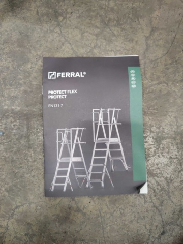 1390014-14 Work platform Ferral 3-4 steps, 710-890 mm