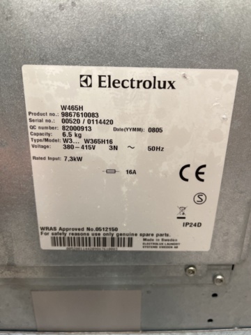 1390289-6 Tvättmaskin - Electrolux W465H