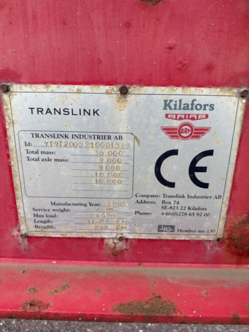 1321812-33 KILAFORS SBLB4A-36-104 -2005 timmervagn