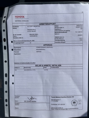 1390452-23 Forklift - Toyota 8FBMT16