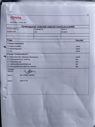 1390452-26 Forklift - Toyota 8FBMT16