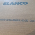 1369696-2 Cutting board - Blanco Andano XL, Safety glass, 495 x 280 mm