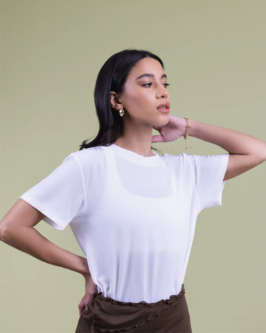 1391740-1 Tröja, 15 st, Aiychim Raw Plot Twist Tee, Stl XS