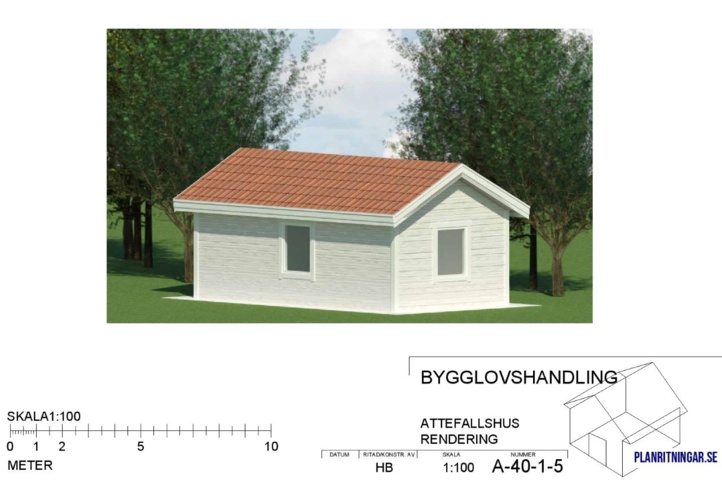 1392018-2 Attefallshus på ca 30 m²