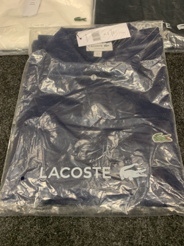 1392153-3 3 st Pikétröjor Lacoste Klassisk , Strl S