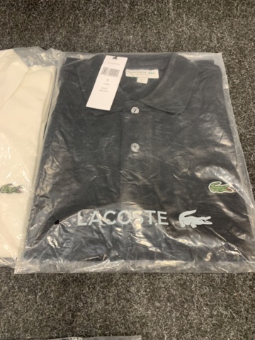 1392153-5 3 st Pikétröjor Lacoste Klassisk , Strl S