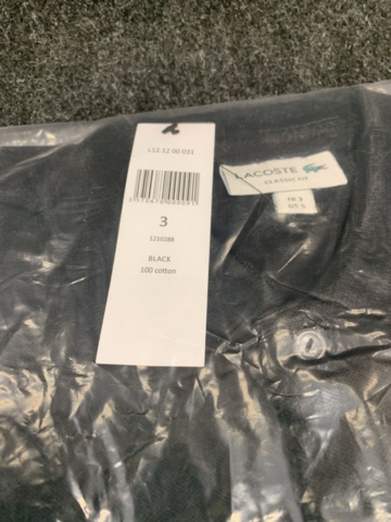 1392153-6 3 st Pikétröjor Lacoste Klassisk , Strl S