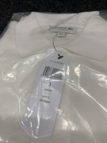 1392153-8 3 st Pikétröjor Lacoste Klassisk , Strl S