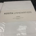 1392149-3 2 pcs Fitted Sheet Satin Kosta Linnewäfveri - 90 x 200 cm, white