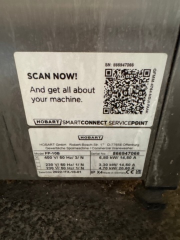 1366863-5 Stainless steel dishwashing station with dishwasher and dish rack holder