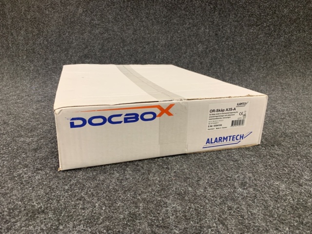 1392426-2 OR-skåp A3 smal brandlås, grå