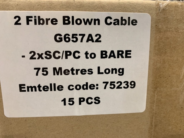 1392428-6 15 rolls Fiber cable 2FU 2xSCUPC, 70m