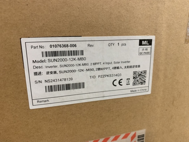 1392496-6 Inverter Hybrid HUAWEI SUN2000 12K-MB0 3-phase 12kW