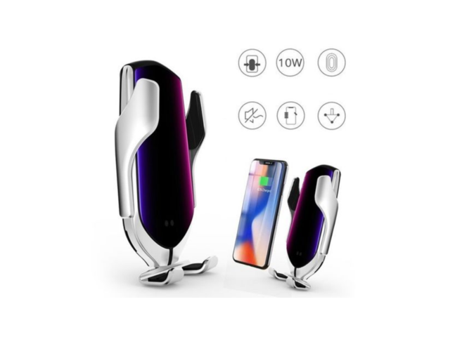 1392917-1 2 pcs Mobile phone holders with wireless fast charging - automatic