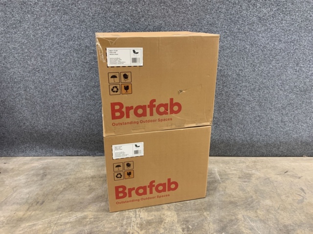 1393232-2 2 st Vilfåtöljer Brafab Pollux Anthracite/Black