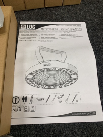1392439-7 10 st Fästen till industriarmatur Highbay LUG 370
