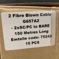1392515-4 15 st rullar Fiberkabel 2FU 2xSCUPC, 150m
