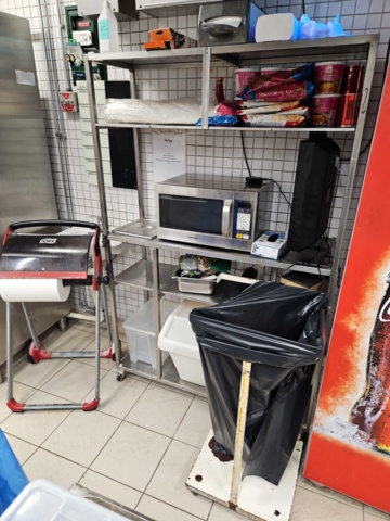 1388610-2 Rostfri hylla, micro, torrfoder, airclean, papperhållare, servetthållare